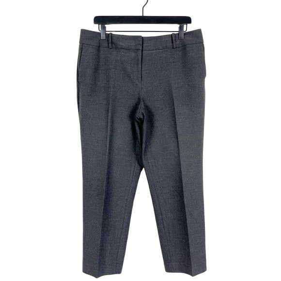 Ann Taylor Pants - Ann Taylor 12P Petite Kate Fit High Rise 25” Dress Pants Gray Stretch